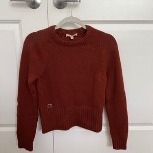 Michael Kors Collection Made in Italy cashmere burgundy sweater